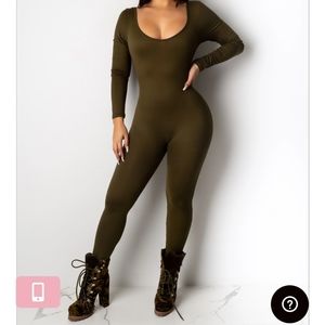 Olive Green Jumpsuit